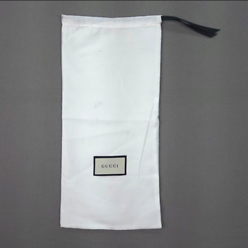 Gucci Satin Dust Bag With Drawstring & Gucci Logo